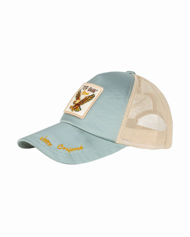 Top Gun Satin Eagle Snapback Hat - Mesh Back