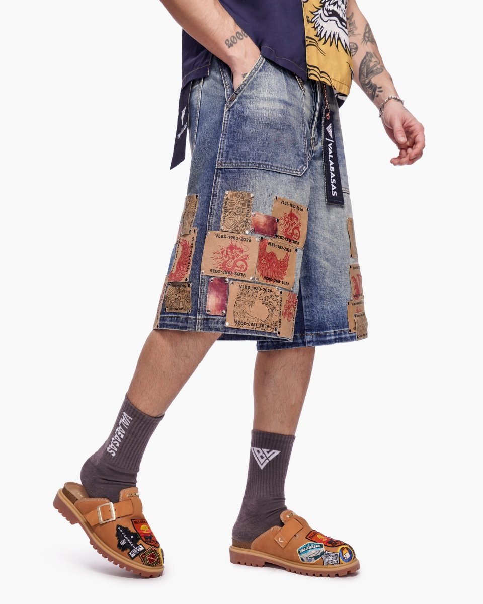 Torinx Baggy Jorts Dark Blue Wash - Valabasas