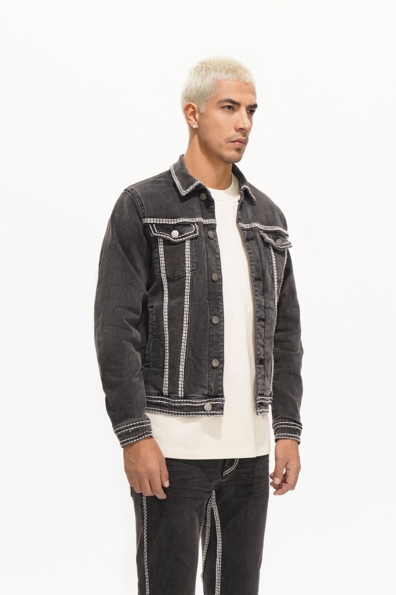 Treasury Mens Jacket Grey Washed - Valabasas