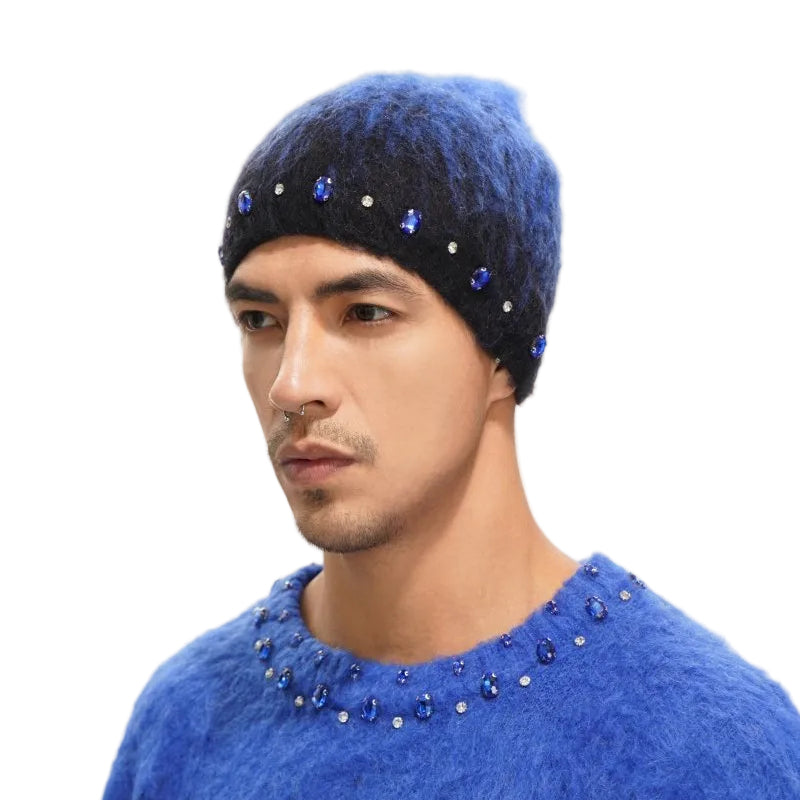 Triage Mohair Blue Beanie - Valabasas
