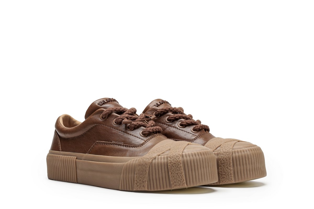 Twisted Metal 200 Cognac Brown Sneakers - Valabasas