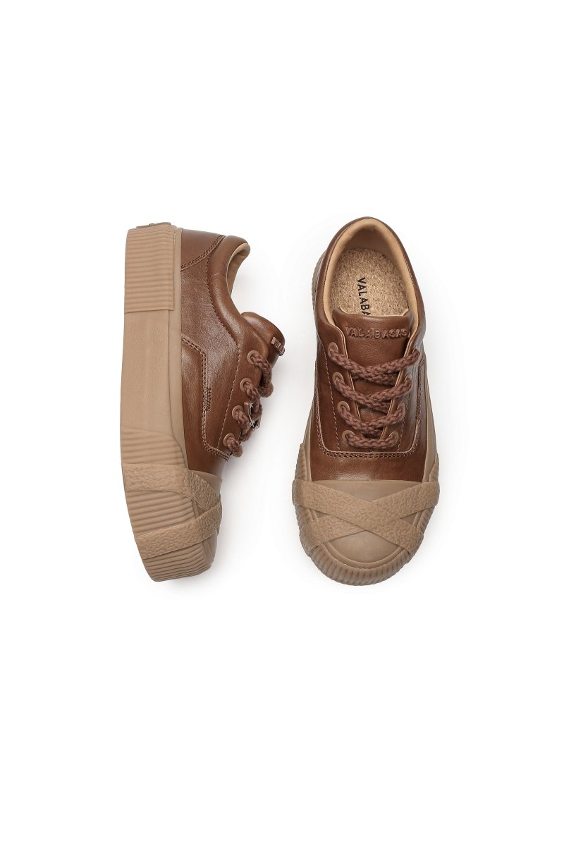 Twisted Metal 200 Cognac Brown Sneakers - Valabasas