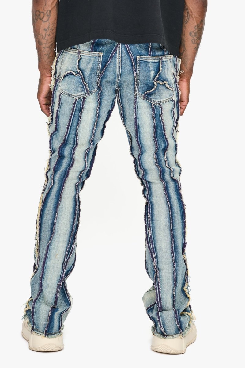 Twisted Stacked Denim Blue Wash - Valabasas