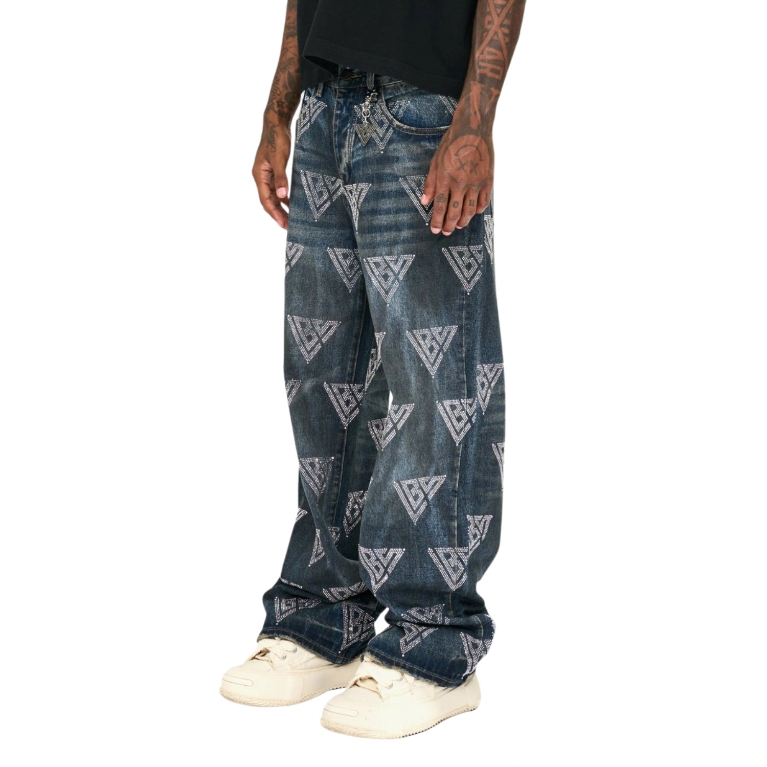 Valabasas Showing Baggy Jeans - Patterned Denim