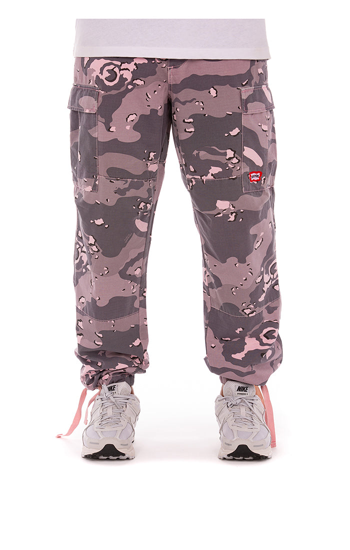 Ice Cream Cargo Pants - Pink Camouflage