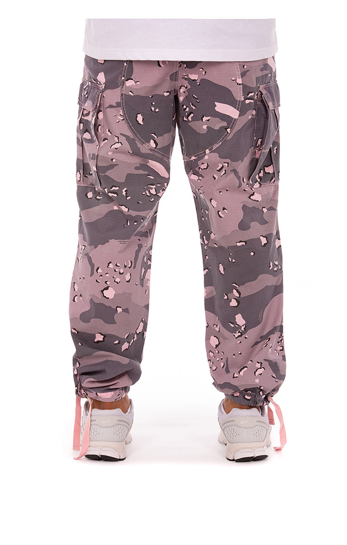 Ice Cream Cargo Pants - Pink Camouflage