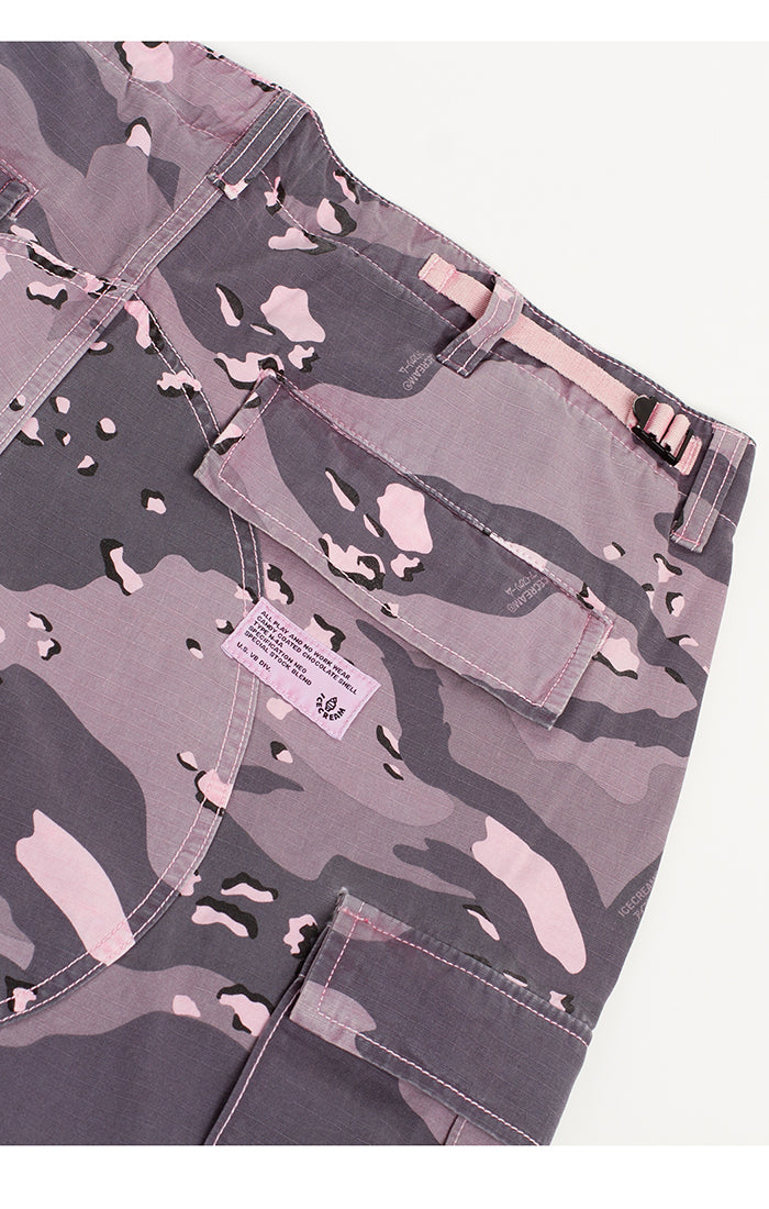 Ice Cream Cargo Pants - Pink Camouflage