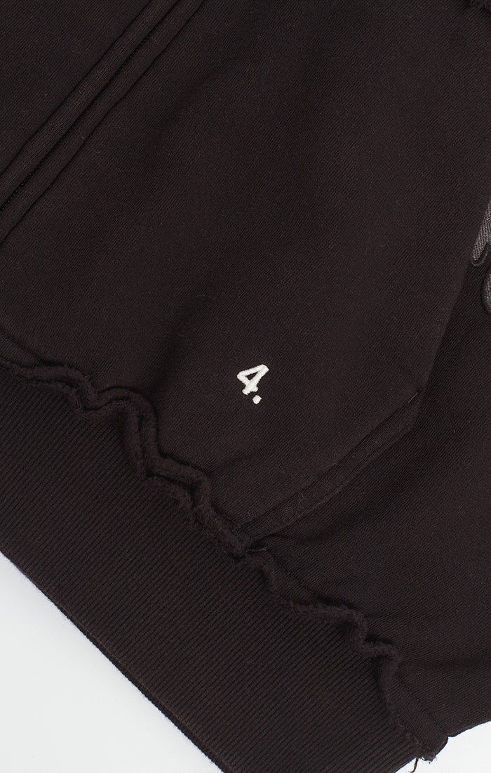 Bldg4 Embroidered Bird Black Hoodie