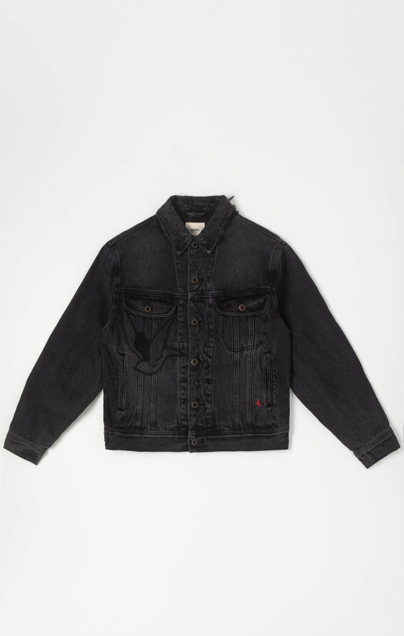 Bldg4 Black Trucker Jacket