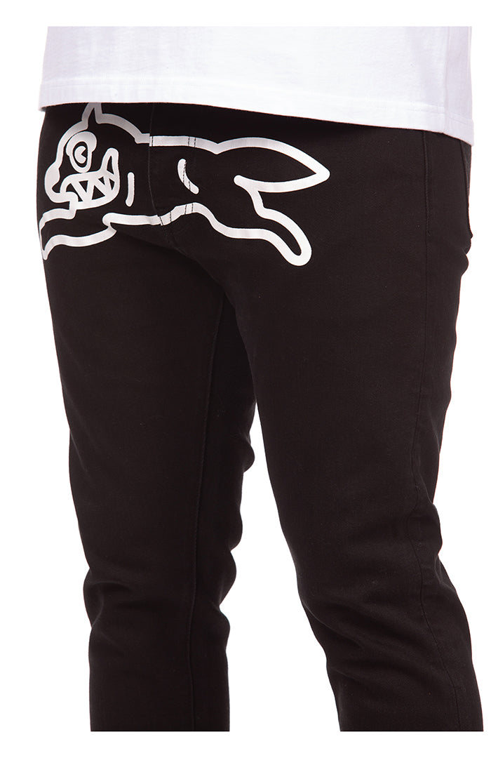 Ice Cream Blackout Jeans Men's Denim - Black