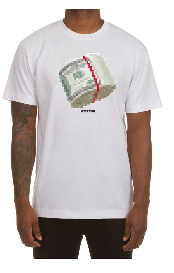 Ice Cream Pixel Ss Tee - White