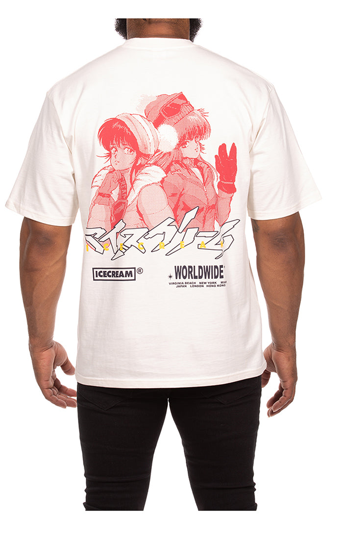 Ice Cream Eyescream Ss Knit Men's T-Shirt - White