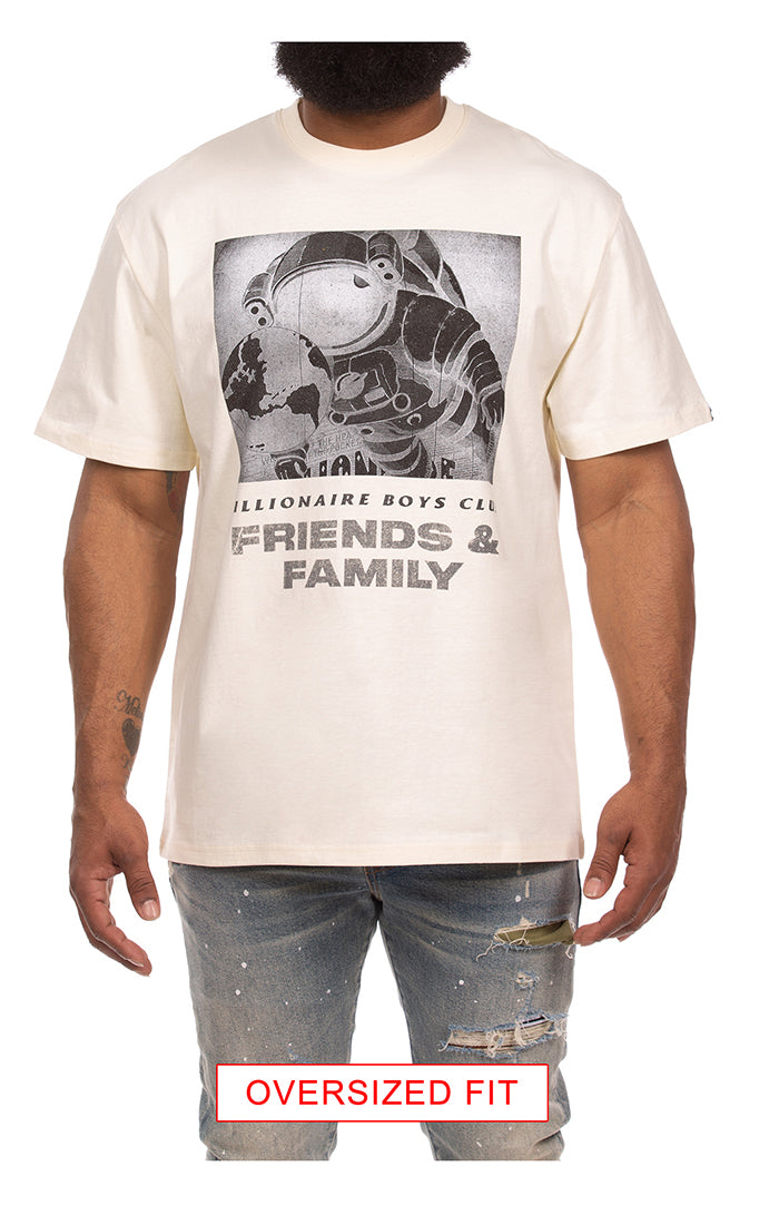 Billionaire Boys Club Friends And Family Ss Knit Men's T-Shirt - Cream