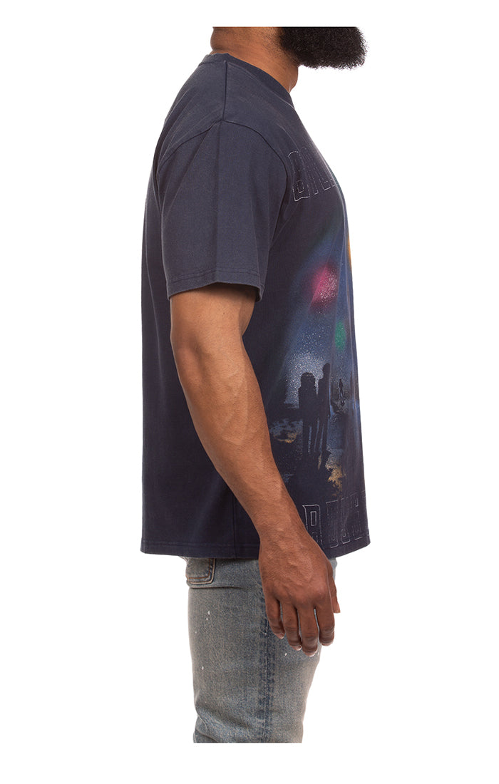 Billionaire Boys Club Bb Mist Ss Knit Men's T-Shirt - Navy