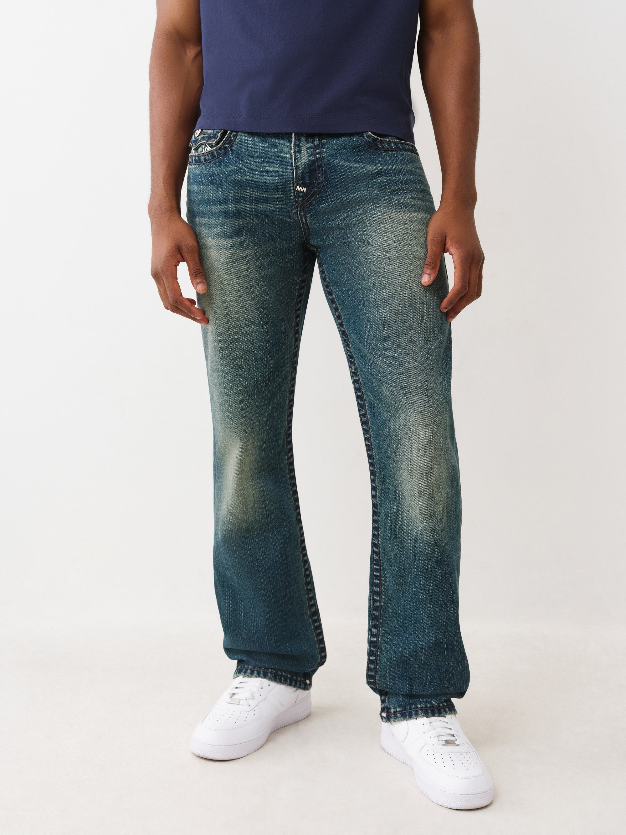 True Religion Ricky Super T Flap Men's Jeans - Faded Blue