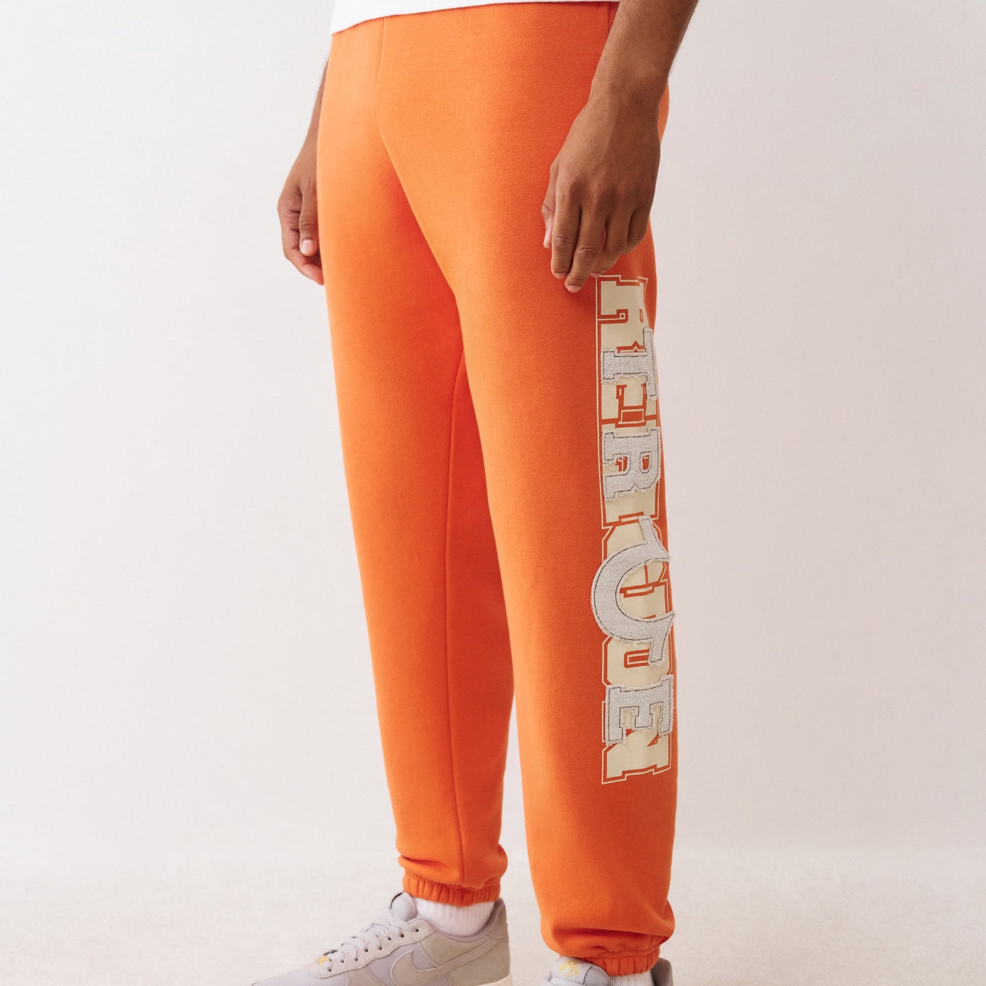True Religion Terry Applique Joggers - Orange