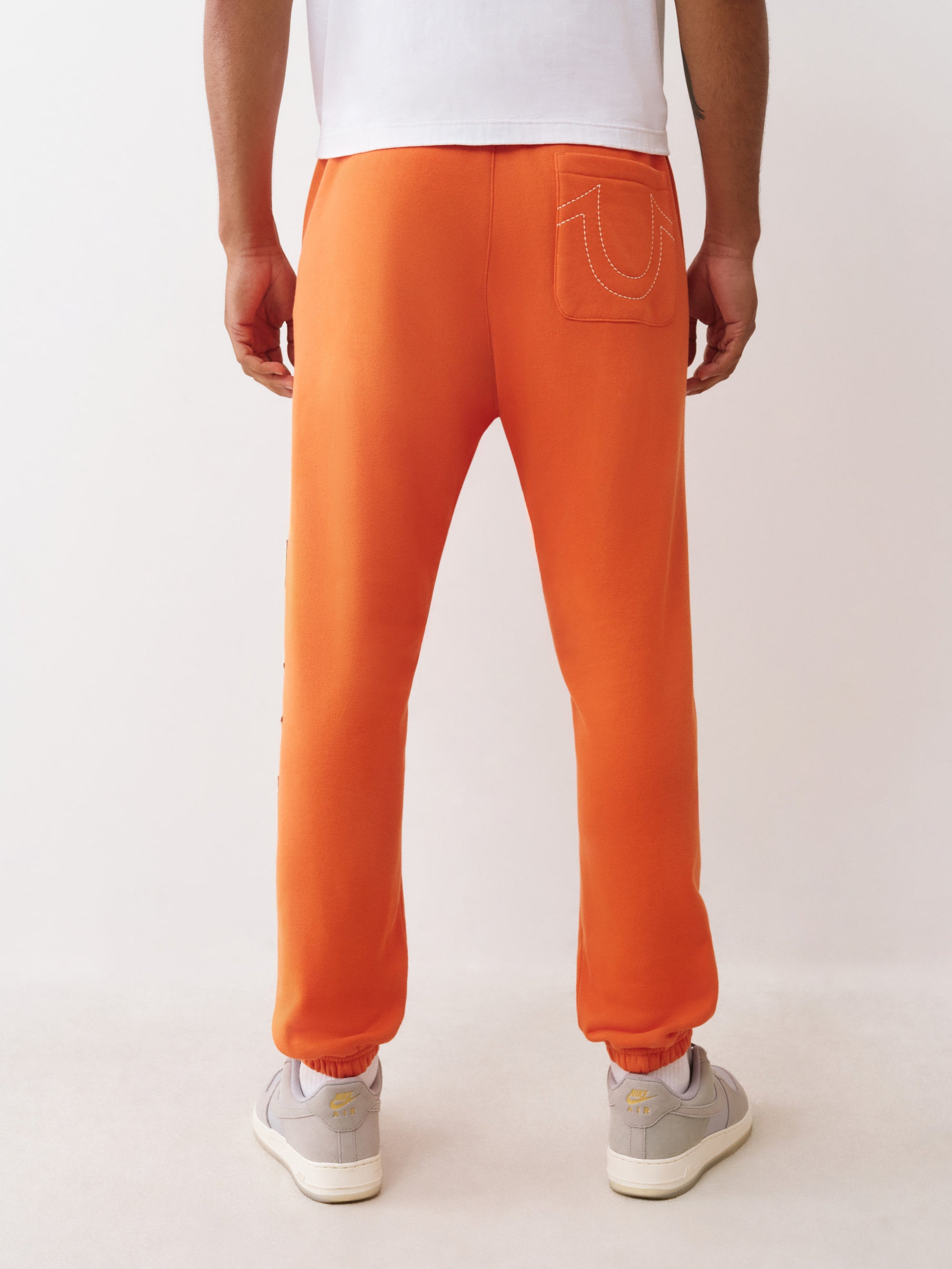 True Religion Terry Applique Joggers - Orange
