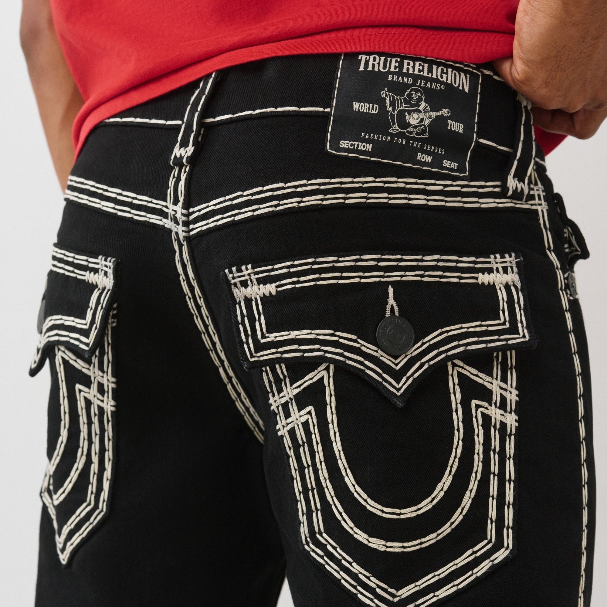 True Religion Contrast Jeans - Embroidered