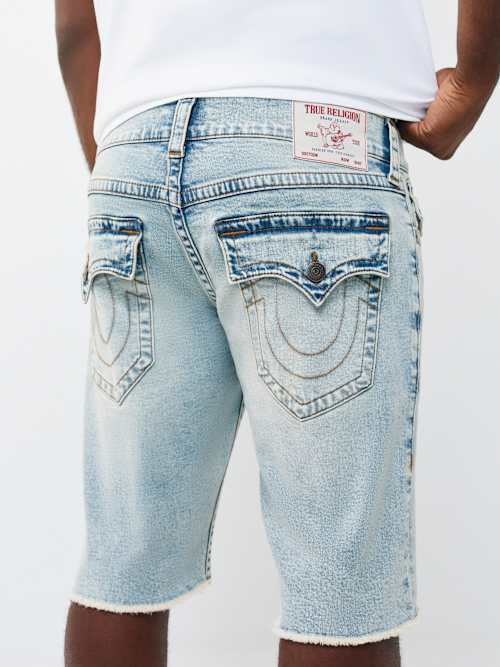True Religion Flap Shorts - Frayed Hem