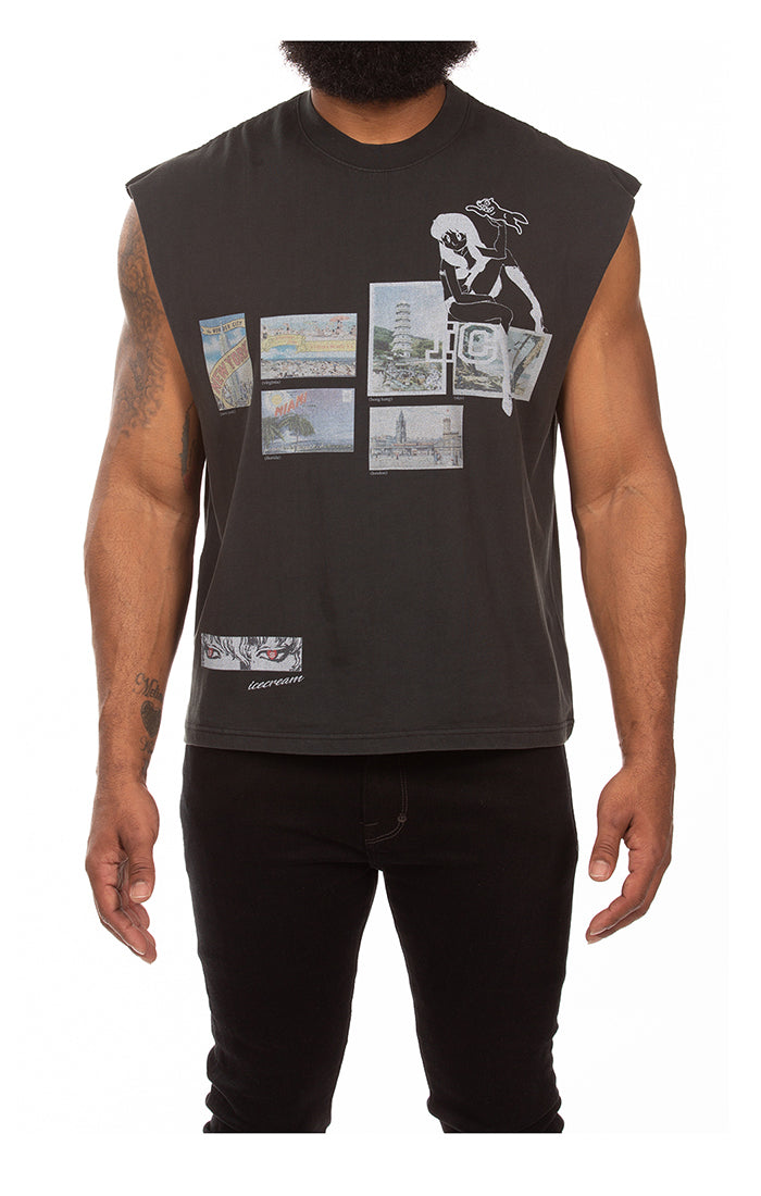 Ice Cream Postcard T-Shirt - Graphic