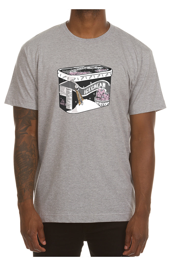 Ice Cream Men's T-Shirt - Gray Printed