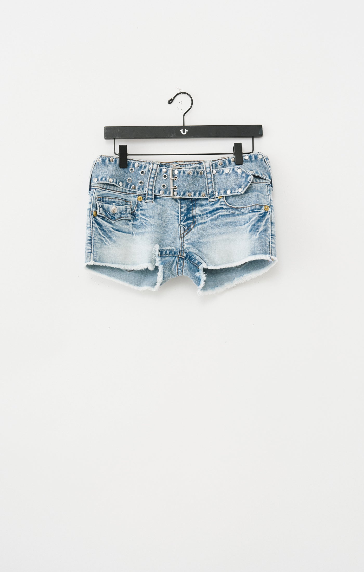 True Religion Studded Shorts - Raw Hem