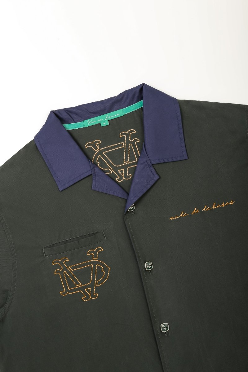 Vazio Button Down – Green (Cotton Blend) - Valabasas