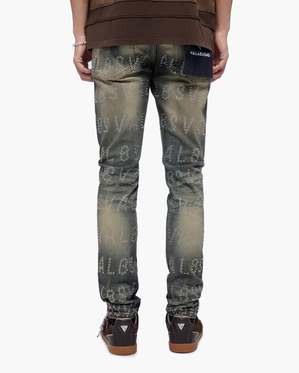 Velaris Dirty Vintage Blue Skinny Jeans - Valabasas
