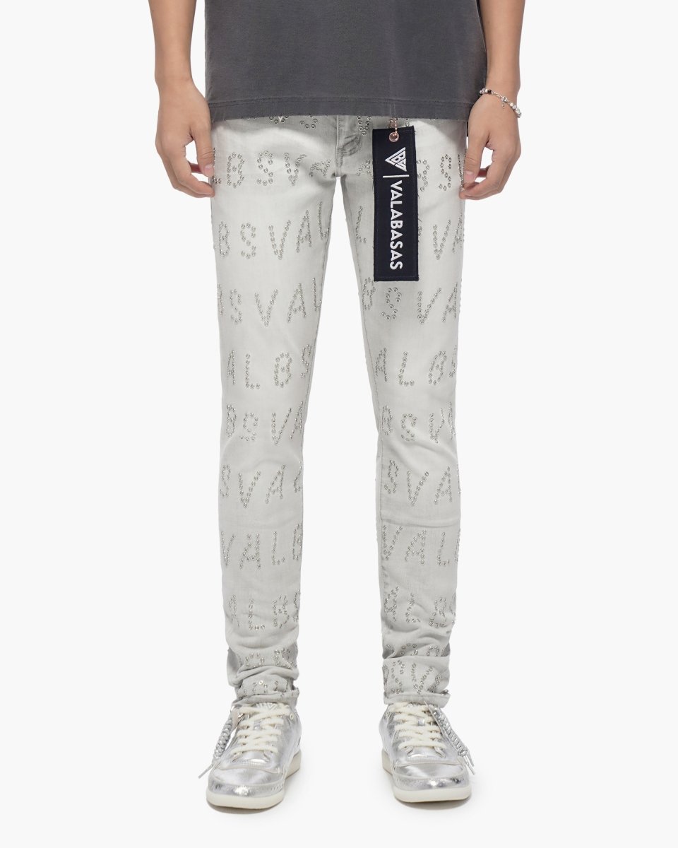 Velaris Snow Grey Skinny Jeans - Valabasas