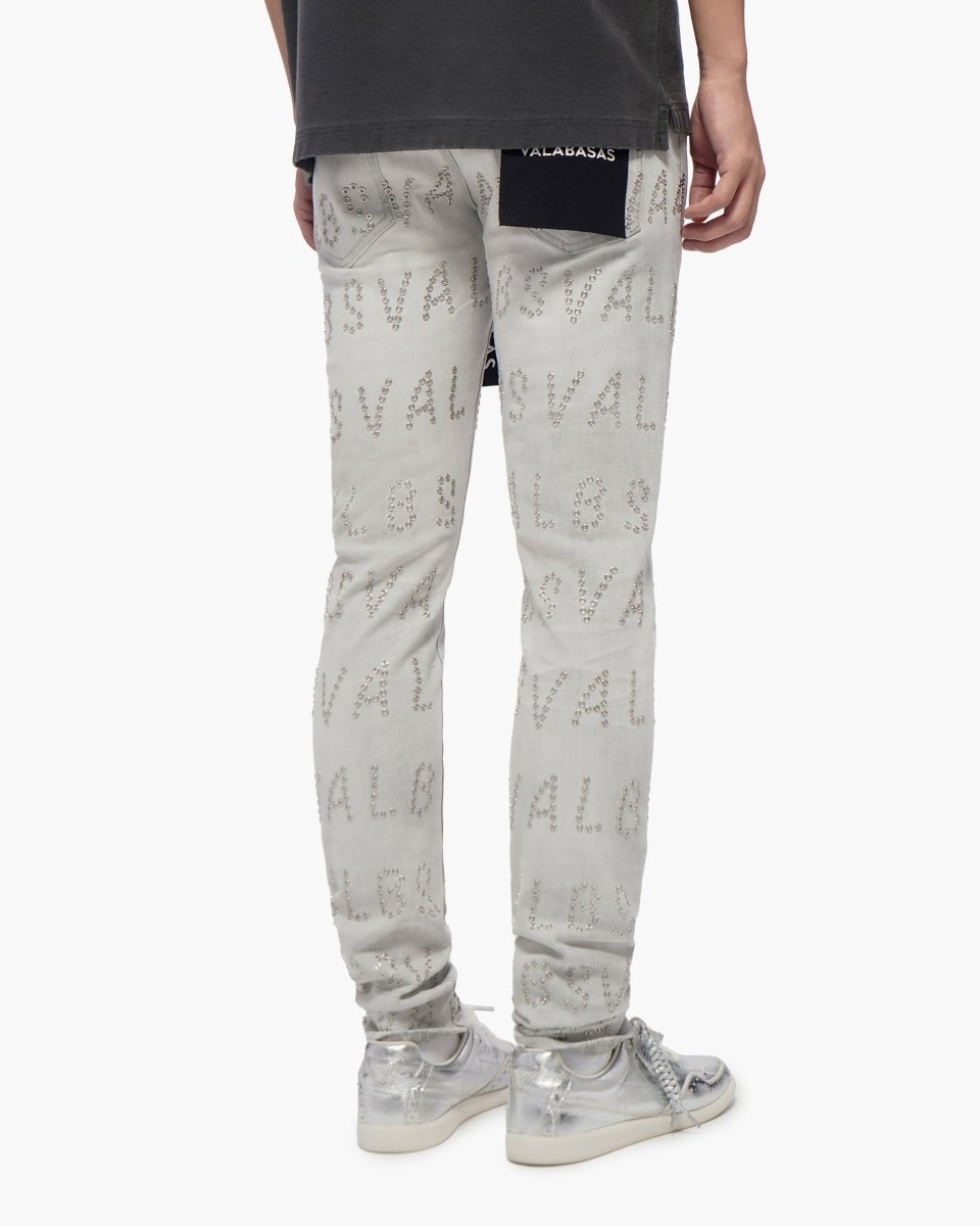 Velaris Snow Grey Skinny Jeans - Valabasas