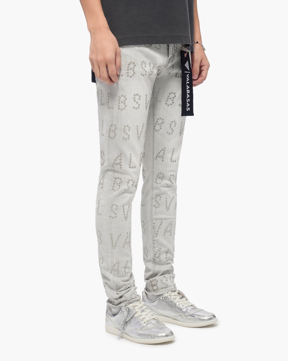 Velaris Snow Grey Skinny Jeans - Valabasas