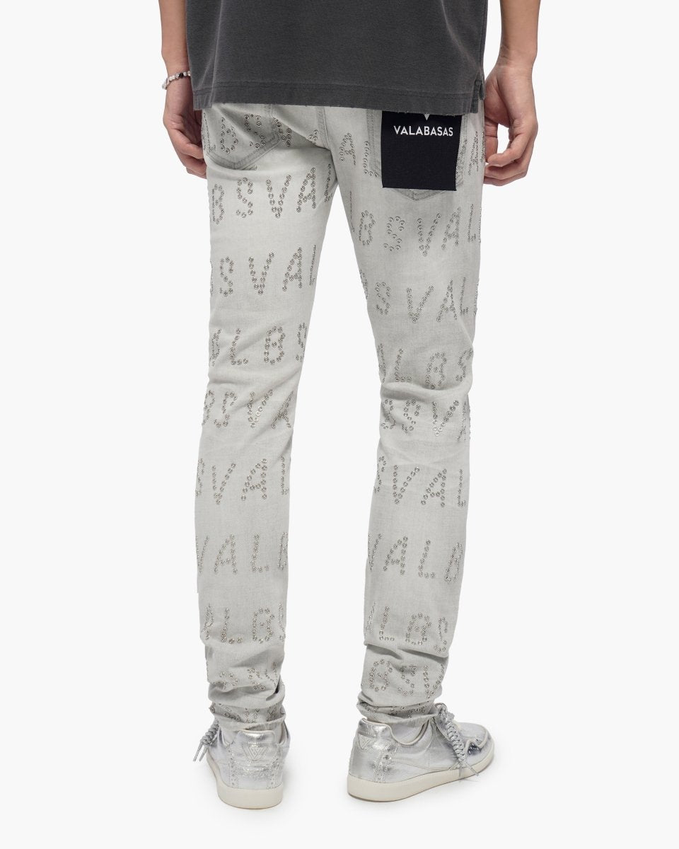 Velaris Snow Grey Skinny Jeans - Valabasas