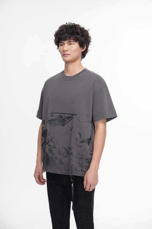 Valabasas Victim Tee Wash T-Shirt - Distressed Finish