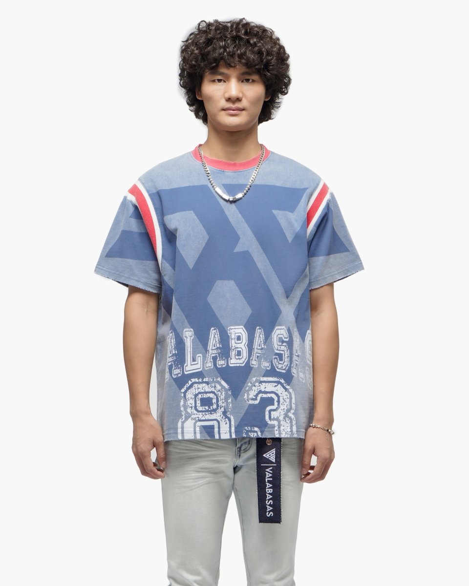 VLBS Athletics Vintage Blue Tee - Valabasas