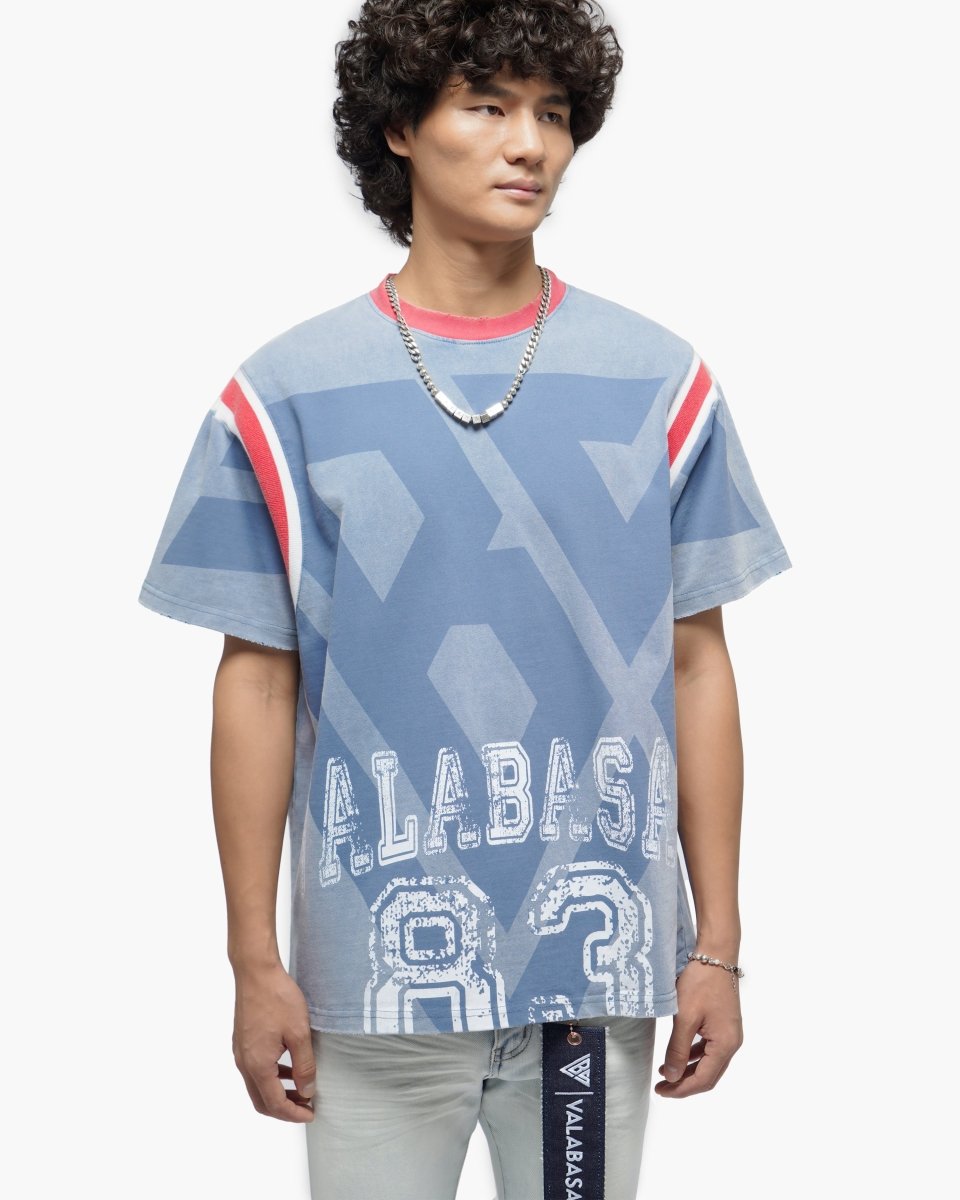 VLBS Athletics Vintage Blue Tee - Valabasas