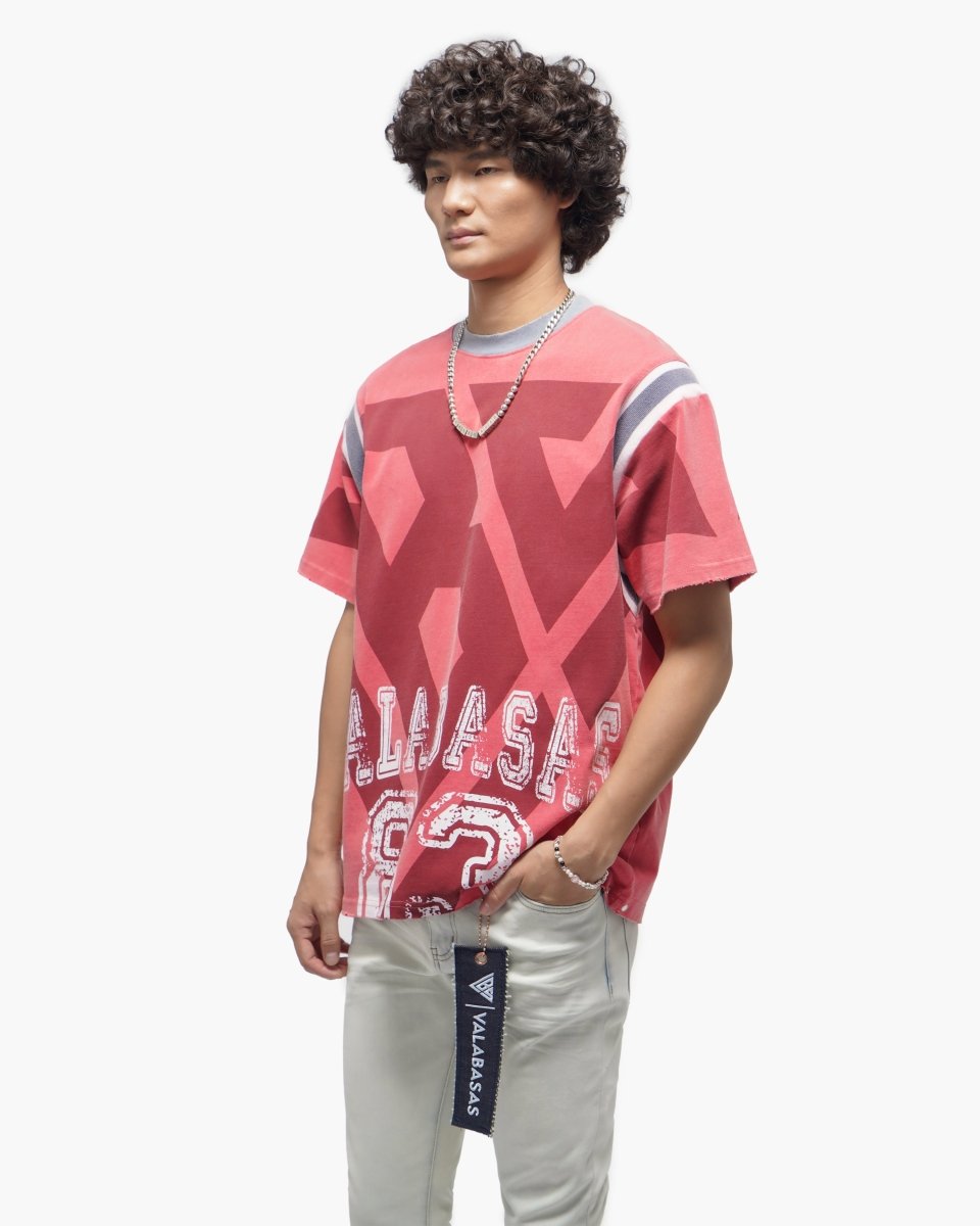 VLBS Athletics Vintage Red Tee - Valabasas