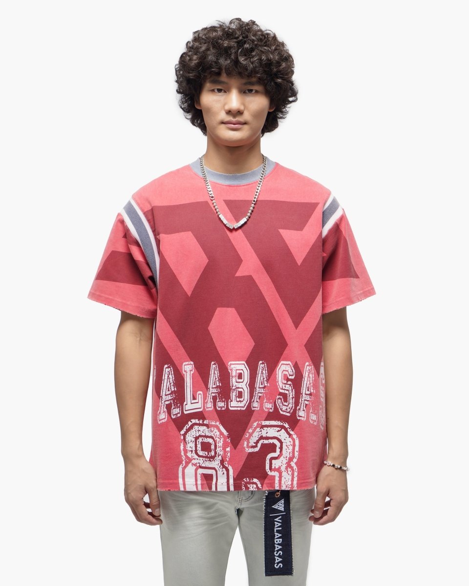 VLBS Athletics Vintage Red Tee - Valabasas
