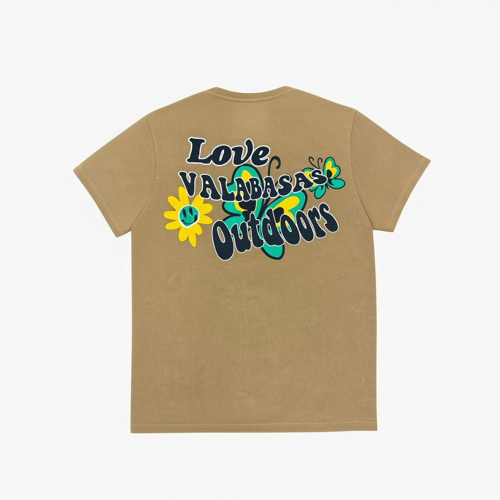 "WE OUTSIDE" TEE VINTAGE BROWN