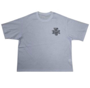 "SCRIMMAGE" BOX-FIT MESH TEE