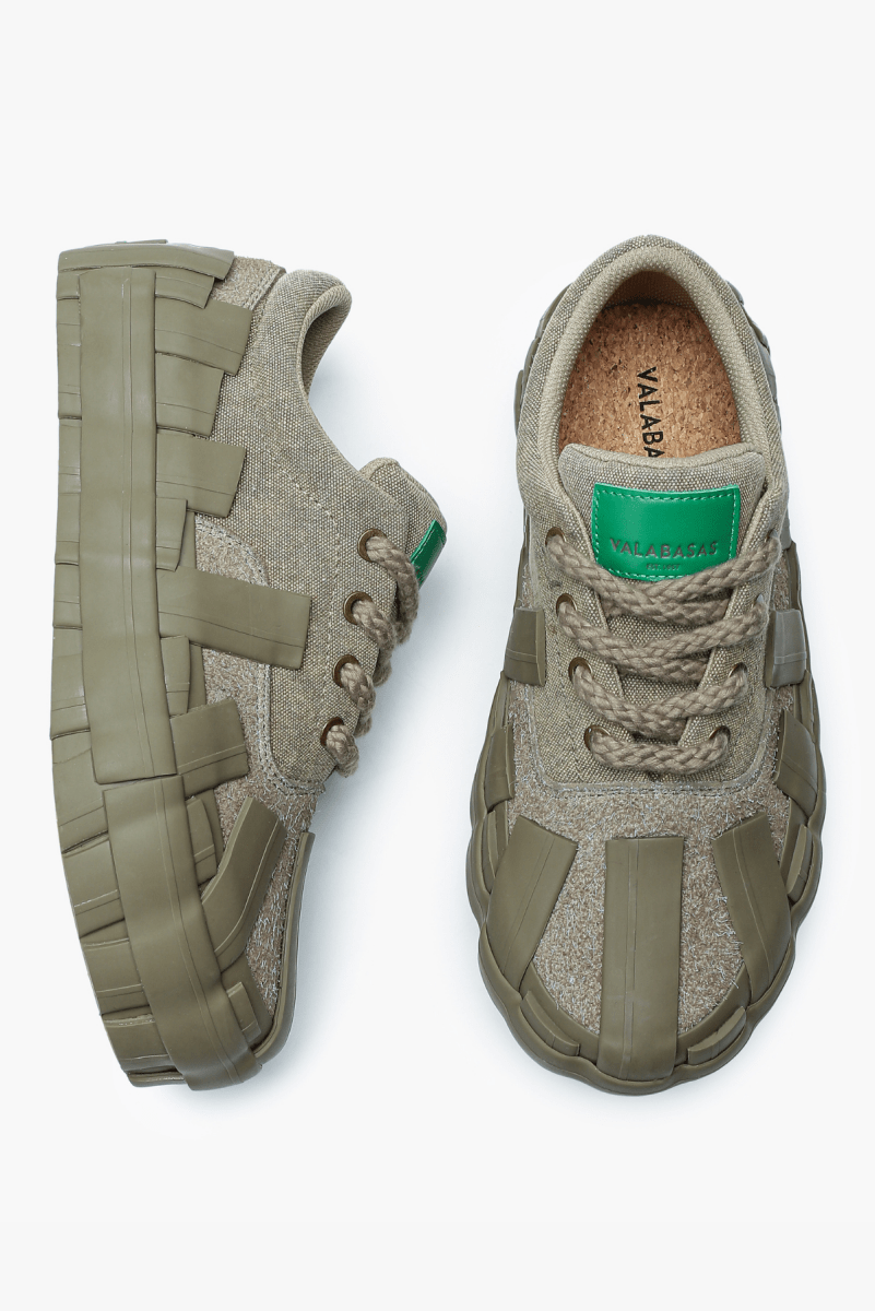 Yuratsu 100 Olive Shoes - Valabasas
