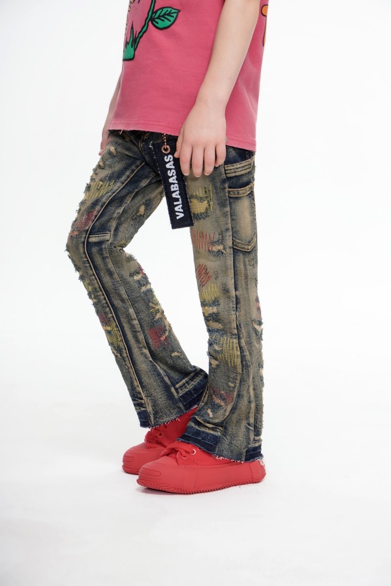 Zero Kids Stacked Denim Dirty Vintage Wash - Valabasas