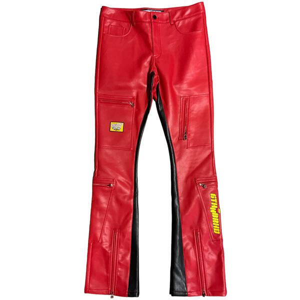 6TH-P1601 "OIL SLICK" STACKED PANTS