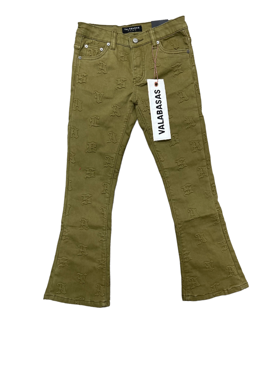 VPLAY6030 "FRITH" DENIM STACKED GREEN