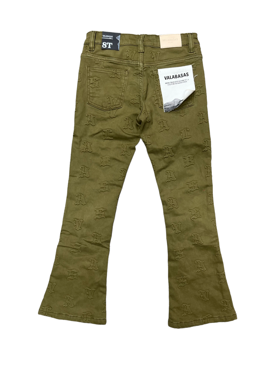 VPLAY6030 "FRITH" DENIM STACKED GREEN