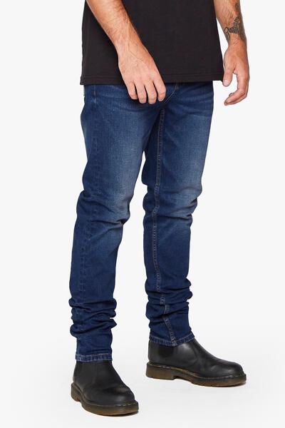 ANM001SK ANOM SKINNY FIT "ALPHA"-BLU.WASH