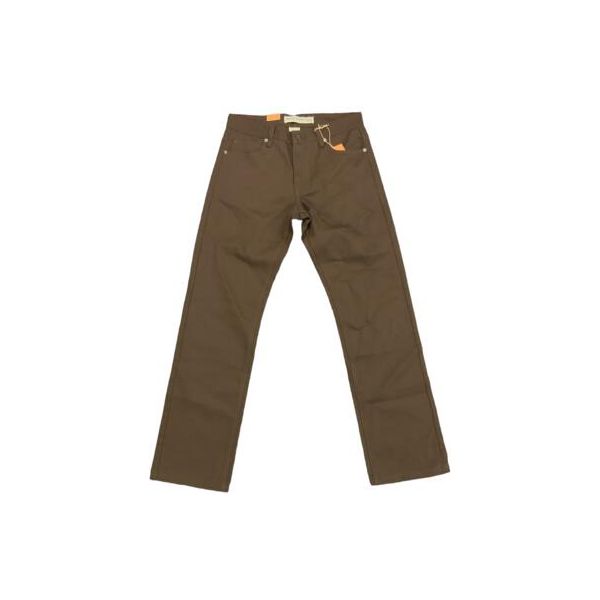 HAJJI DENIM - Men's Non-Stretch Twill - BROWN