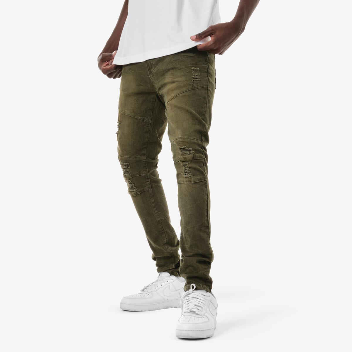 Copper Rivet Reinforced Jeans - Tapered Fit