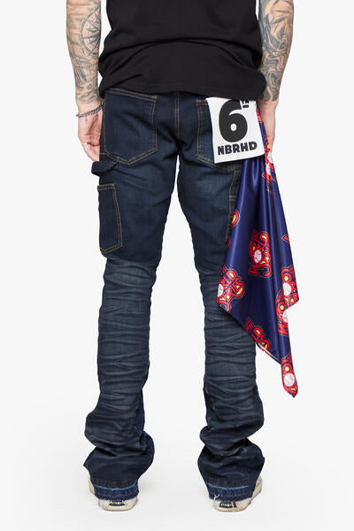 NEW FIELDS DENIM STACKED -DIRTY GREY WASH