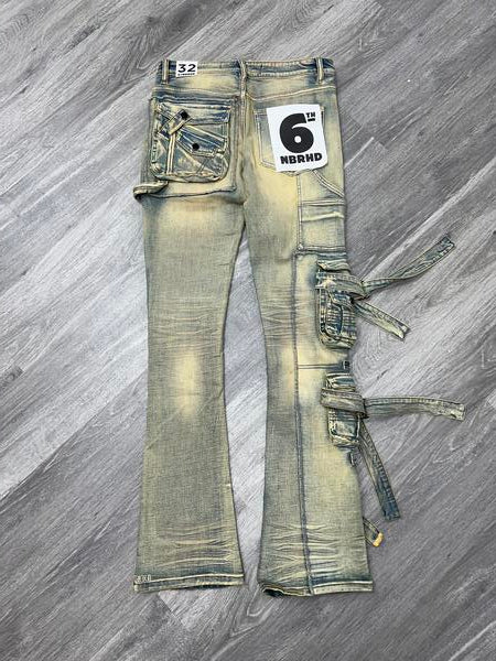 6TH-D2406 "LOADED" STACKED DENIM