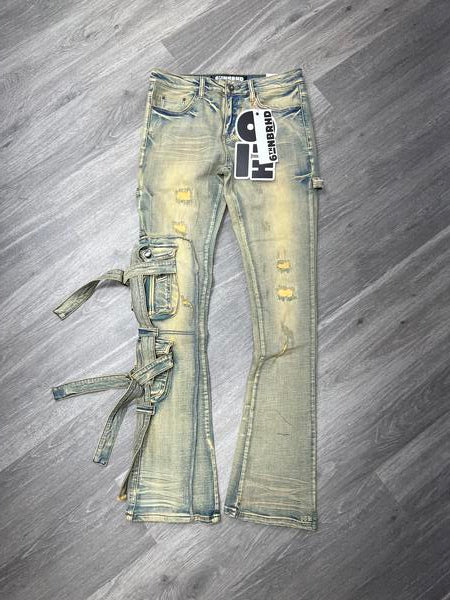 6TH-D2406 "LOADED" STACKED DENIM